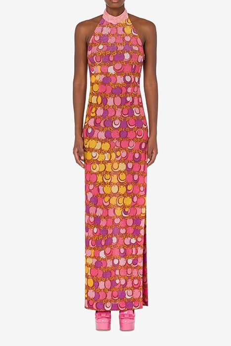 ALLOVER CHAINS LUREX JERSEY DRESS MULTICOLOR 1