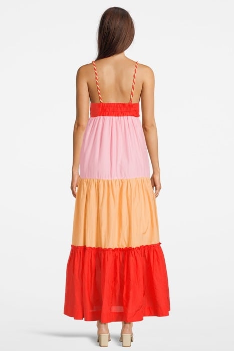 COLOR BLOCK SILK-BLEND MAXI DRESS COMBO Y 3
