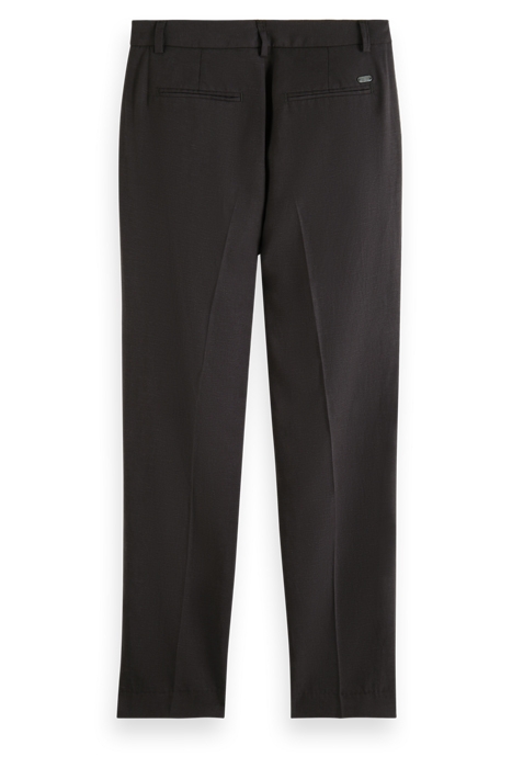 LOWRY - MID RISE SLIM LEG DRAPEY PANTS CHARCOAL 2