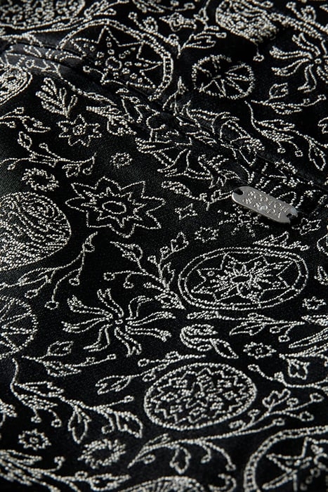 LOWRY - MID RISE SLIM TROUSERS IN PLANETARY JACQUARD PATTERN 3