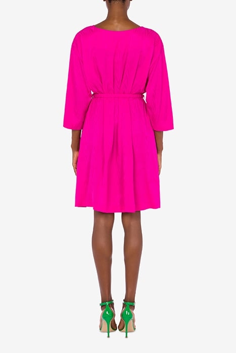 SAFETY BELT FLUID MOIRÉ MIDI DRESS PINK 2
