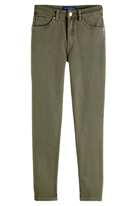 HAUT SKINNY JEANS — GARMENT DYED COLOURS MILITARY GREEN 1