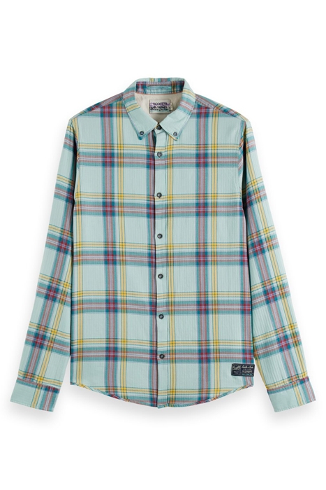 SLIM FIT- LIGHTWEIGHT HERRINGBONE CHECK SHIRT COMBO A 1
