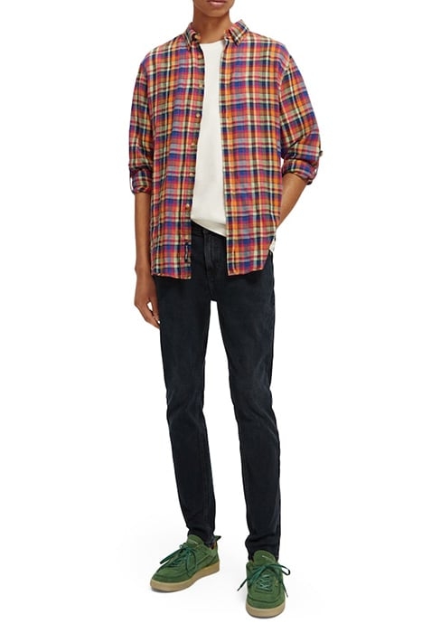 LIGHT WEIGHT VOILE SHIRT WITH SEERSUCKER RED/MULTI CHECK 4