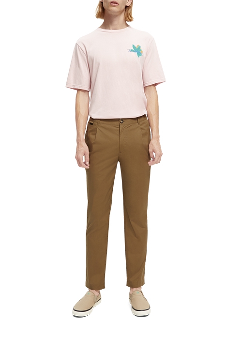 BLAKE - REGULAR SLIM-FIT PLEATED LIGHTWEIGHT POPLIN CHINO KH 6