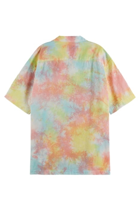 DETAILED TIE-DYED LINEN BLEND SHIRT MULTICOLOUR TIE DYE 2