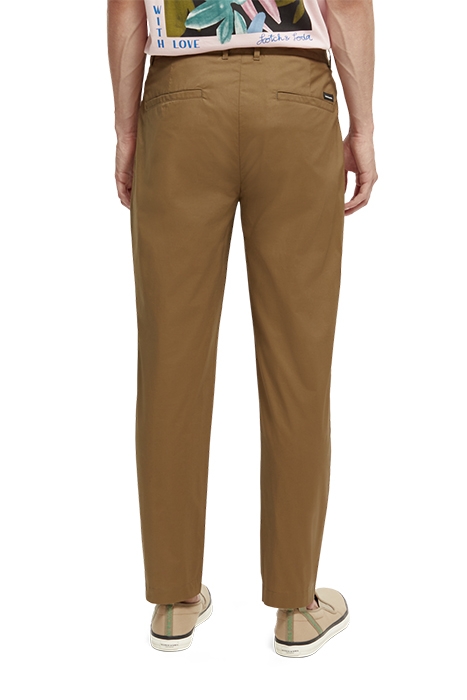 BLAKE - REGULAR SLIM-FIT PLEATED LIGHTWEIGHT POPLIN CHINO KH 4