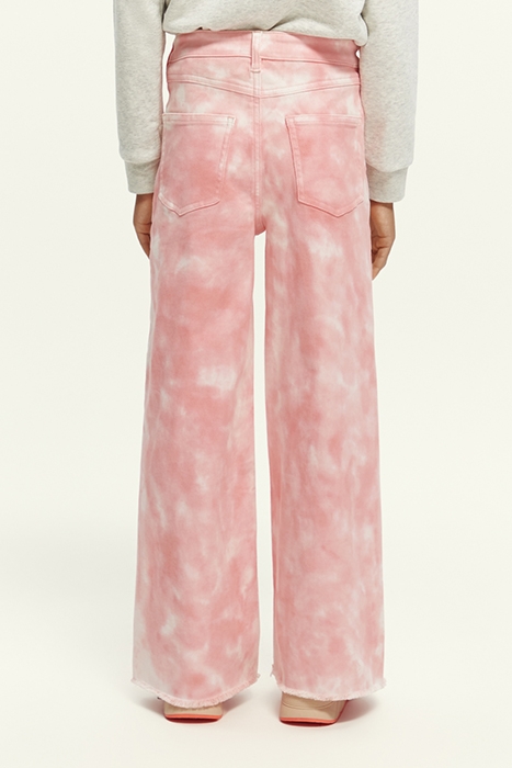 SUBTLE TIE-DYE WIDE-LEG HIGH-RISE PANTS APPLE BLOSSOM 3