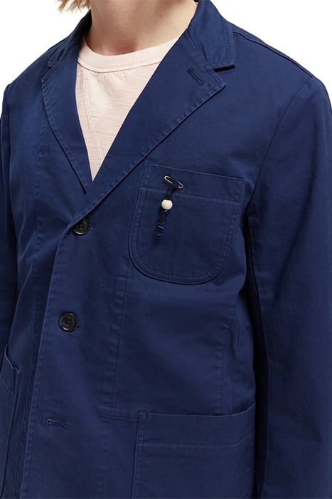 UNCONSTRUCTED 3-BUTTON BLAZER MARINE 5
