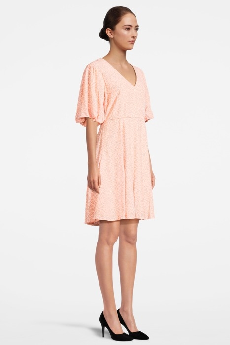 V-NECK S/S FLOWY SHIRT DRESS COMBO D 4