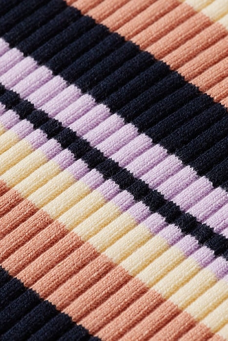 RIB KNITTED DRESS NAVY 3