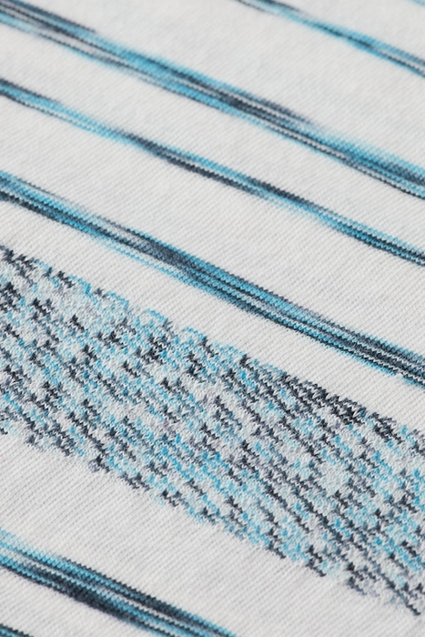 JERSEY STRUCTURED STRIPE TEE WHITE/BLUE STRIPE 3