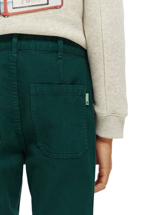LOOSE FIT- 5-POCKET LINEN PANTS BOTANICAL GREEN 6