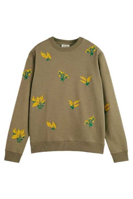 EMBROIDERED SWEATSHIRT KHAKI 1