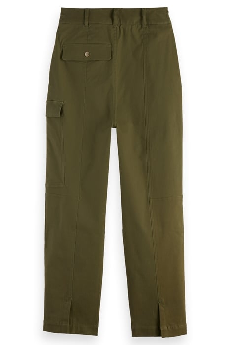COTTON UTILITY TROUSERS ARMY GREEN 8