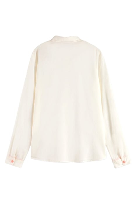 REGULAR FIT SHIRT WITH RAINBOW BUTTONS VANILLA WHITE 2