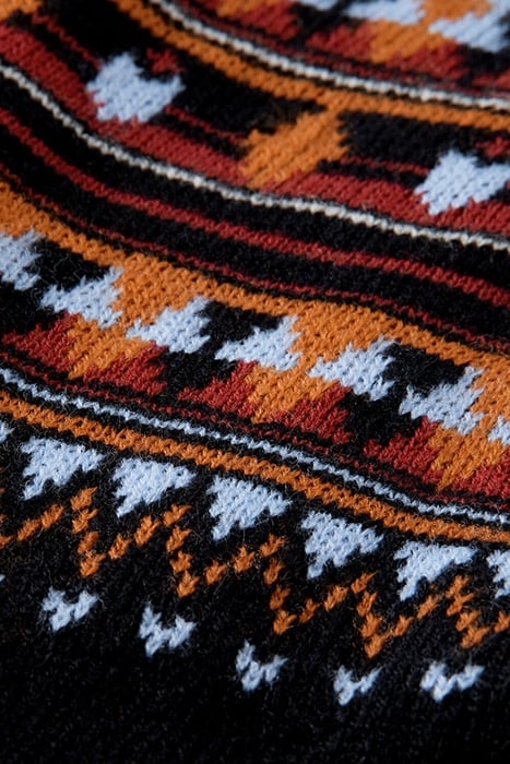 ROLL NECK KNITTED DRESS BLACK SKY 3