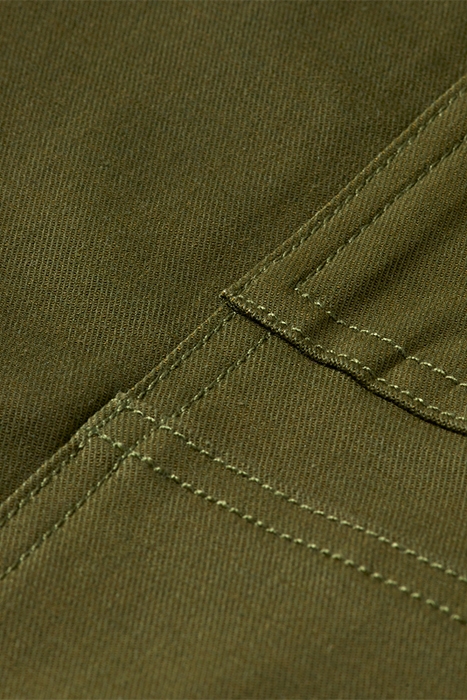 COTTON UTILITY TROUSERS ARMY GREEN 7