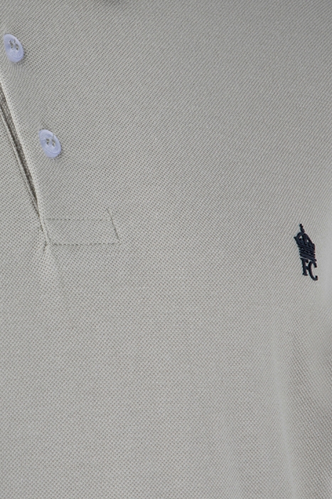 TIPPED PIQUE POLO NEW SAGE / MARINE 3