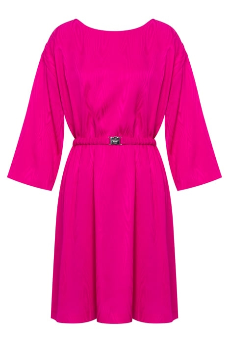 SAFETY BELT FLUID MOIRÉ MIDI DRESS PINK 3