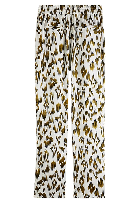 NINA - MID-RISE TAPERED JOGGER BRUSHED IKAT ARMY GREEN 2