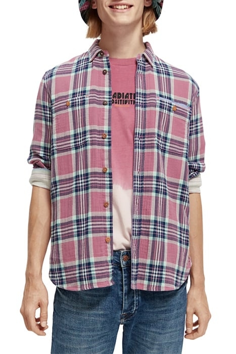 REGULAR-FIT BONDED SHIRT WITH SLEEVE ROLL-UP COMBO A 2