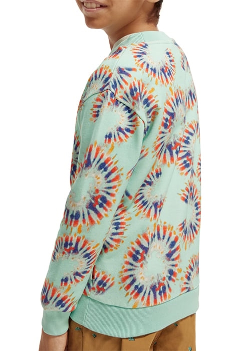 COTTON IN CONVERSION ALL-OVER PRINTED CREWNECK SWEATSHIRT TI 4