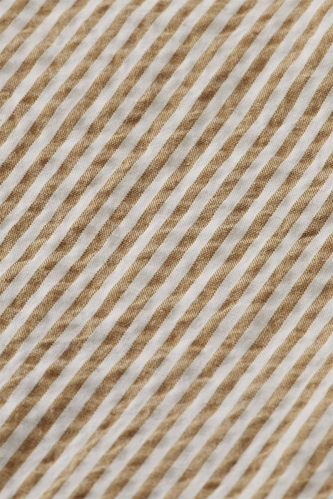 LOOSE TAPERED FIT- STRIPED SEERSUCKER CHINO PANTS SAND STRIP 8