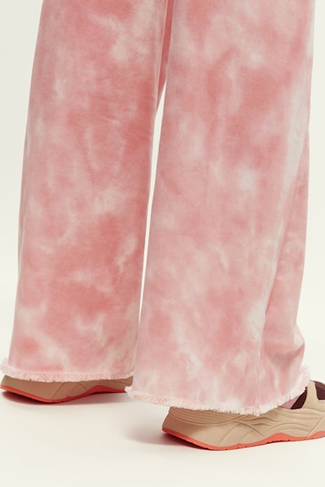 SUBTLE TIE-DYE WIDE-LEG HIGH-RISE PANTS APPLE BLOSSOM 7