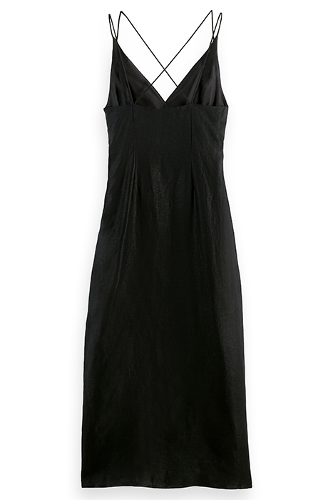 SUMMER FITTED DRESS WITH STRAPS BLACK 2