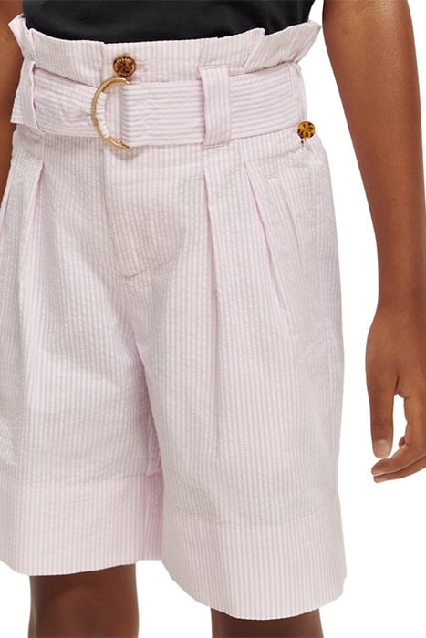 STRIPED SEERSUCKER PAPERBAG BERMUDA ORCHID SEERSUCKER 6