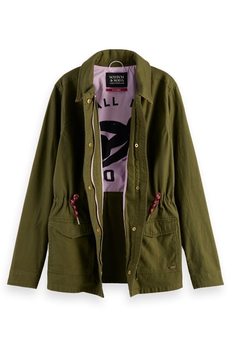 WORKWEAR JACKET IN ORGANIC COTTON ARMY GREEN 8