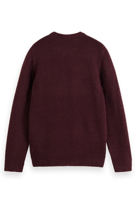 REGULAR FIT SOFTY-KNIT MELANGE PULL BERRY WINE 5