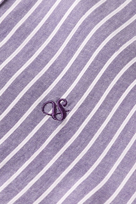 ESSENTIAL POPLIN STRIPE SHIRT LAVANDER/ VIOLET DREAM STRIPE 7
