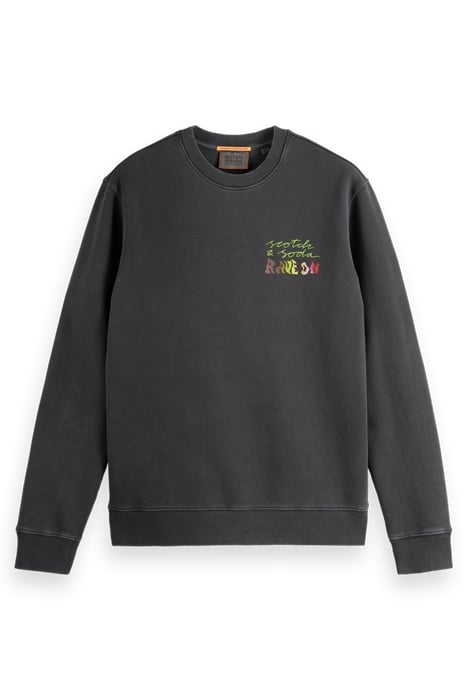 REGULAR FIT ARTWORK SWEATSHIRT WITH SPRAY IN ORGANIC COTTON 4