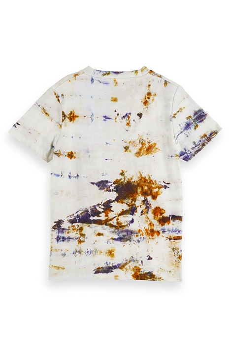 ALL-OVER PRINTED T-SHIRT IN ORGANIC COTTON OFF WHITE ICE DYE 4