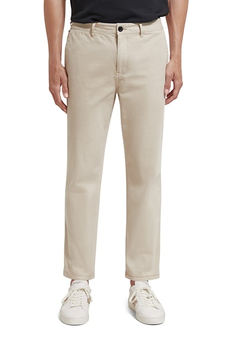 DRIFT GARMENT-DYED STRETCH TWILL CHINO OFF WHITE 1