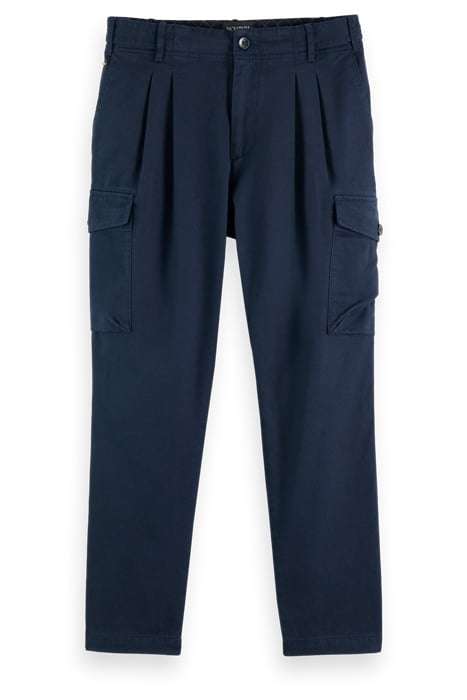 TWILT TWILL PLEATED CARGO IN COTTON TENCEL DENIM BLUE 4