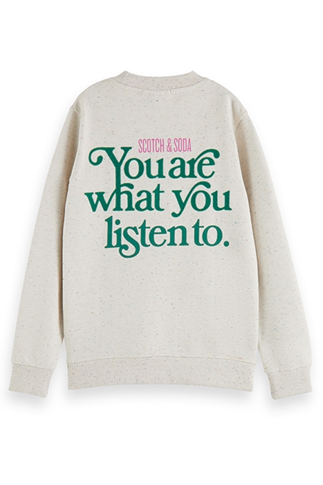 RELAXED FIT ARTWORK SWEATSHIRT OFF WHITE 5