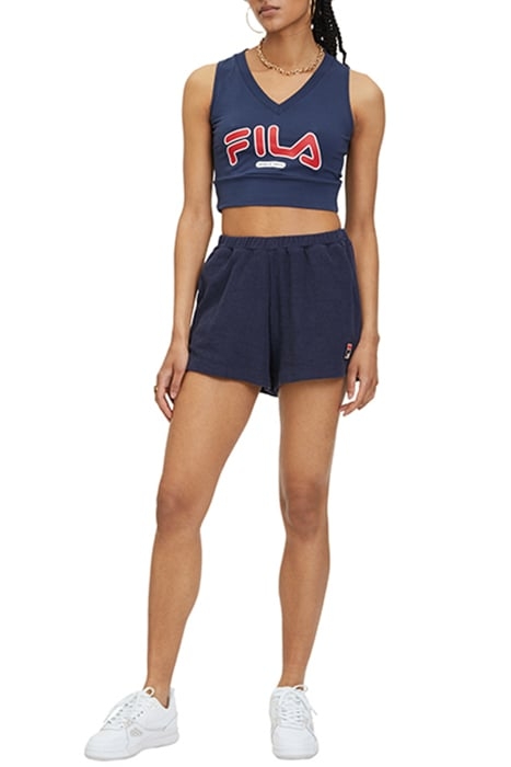 LUSAKA TOWELLING SHORTS BLACK IRIS 3