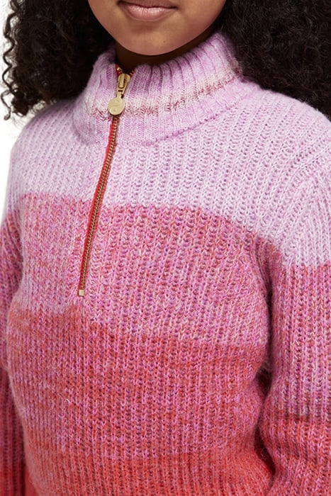 HALF-ZIP GRADIENT PULLOVER WINTER SUNSET 7