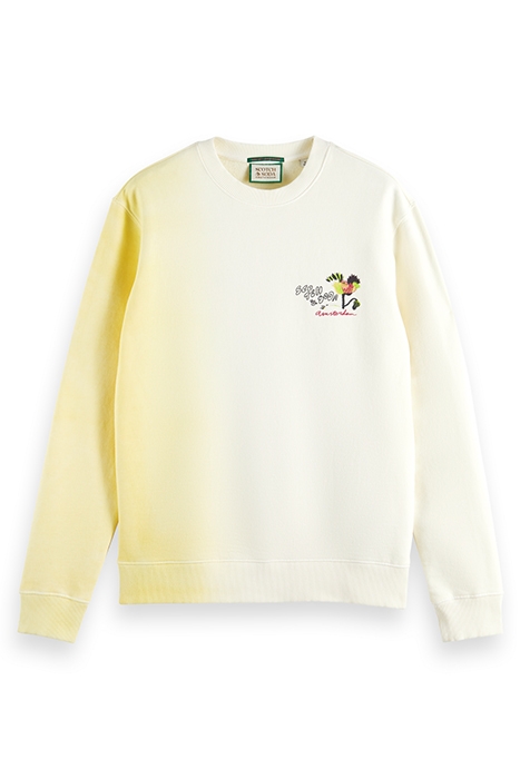 REGULAR FIT ARTWORK SWEATSHIRT WITH SPRAY IN ORGANIC COTTON 4