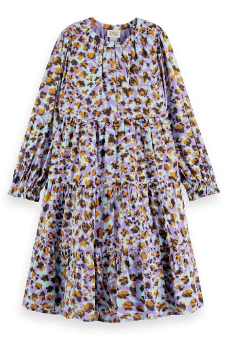 ALL-OVER PRINTED LEOPARD PANEL DRESS FLORAL LEOPARD 4