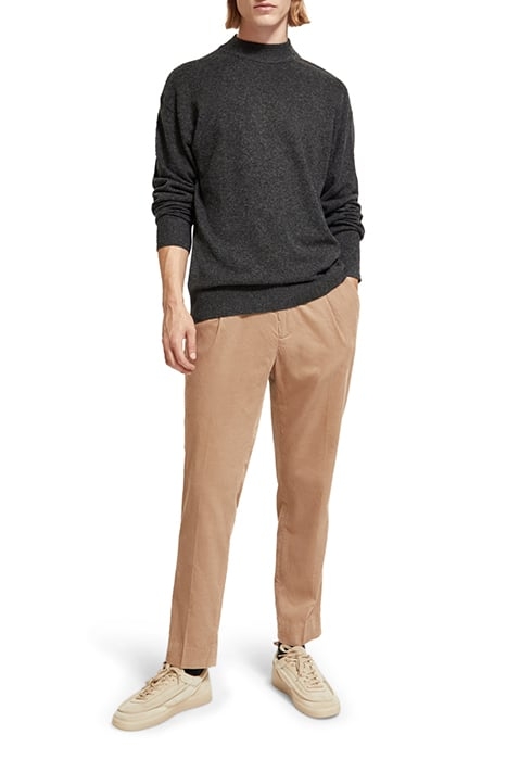 DROPPED SHOULDER BASIC MOCK IN RECYCLED POLYESTER BLEND MOON 3