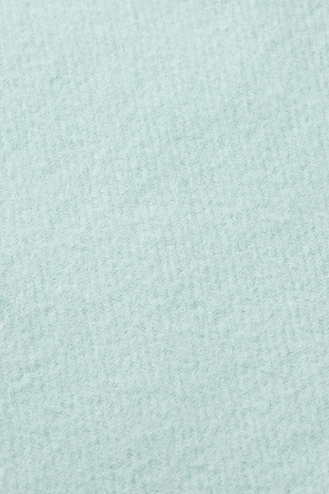 VIRGIN WOOL FRINGED WOVEN SCARF LIGHT MINT 7