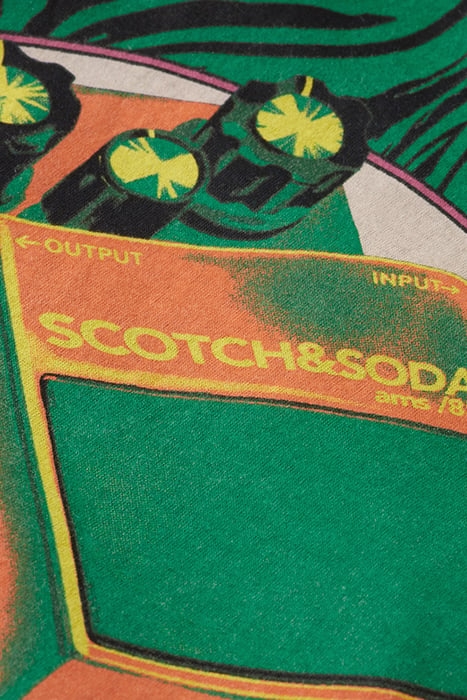 REGULAR FIT ARTWORK LONG SLEEVE T-SHIRT IN ORGANIC COTTON DE 7