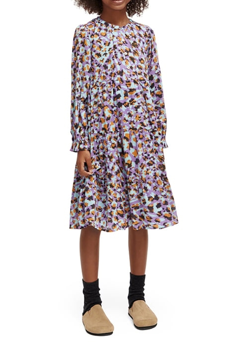 ALL-OVER PRINTED LEOPARD PANEL DRESS FLORAL LEOPARD 3