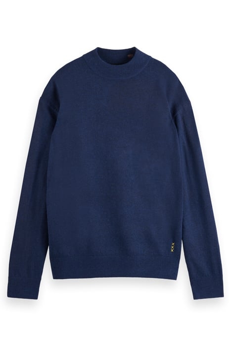 DROPPED SHOULDER BASIC MOCK IN RECYCLED POLYESTER BLEND NIGH 4