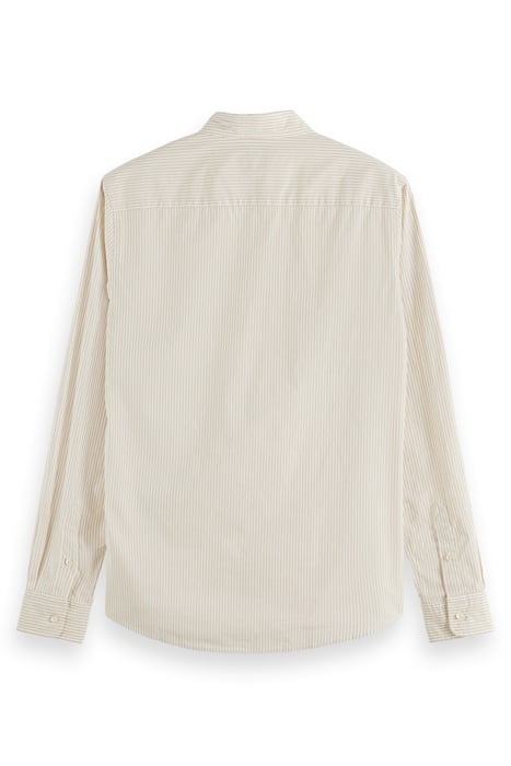 ESSENTIAL STRIPE POPLIN SHIRT STONE OFF WHITE STRIPE 5