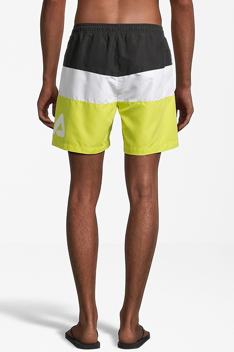 SIMBABWE BLOCKED BEACH SHORTS BLACK-BRIGHT WHITE-EVENING PRI 2